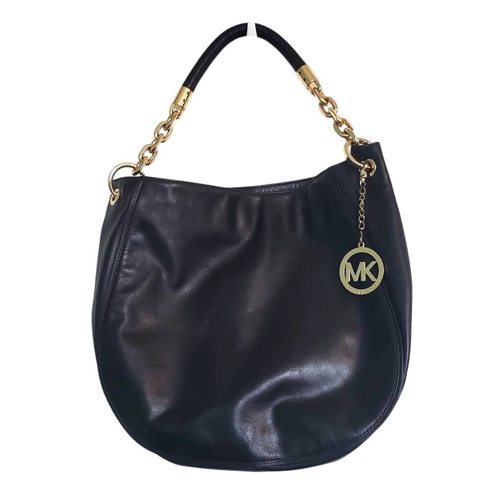 Michael Kors Black Leather Shoulder Bag
